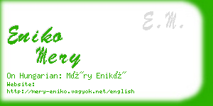 eniko mery business card